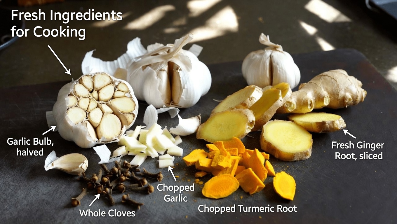 A Natural Infusion You Might Not Have Tried: Garlic, Ginger, Turmeric, and Clove Water for Everyday Wellness Support
