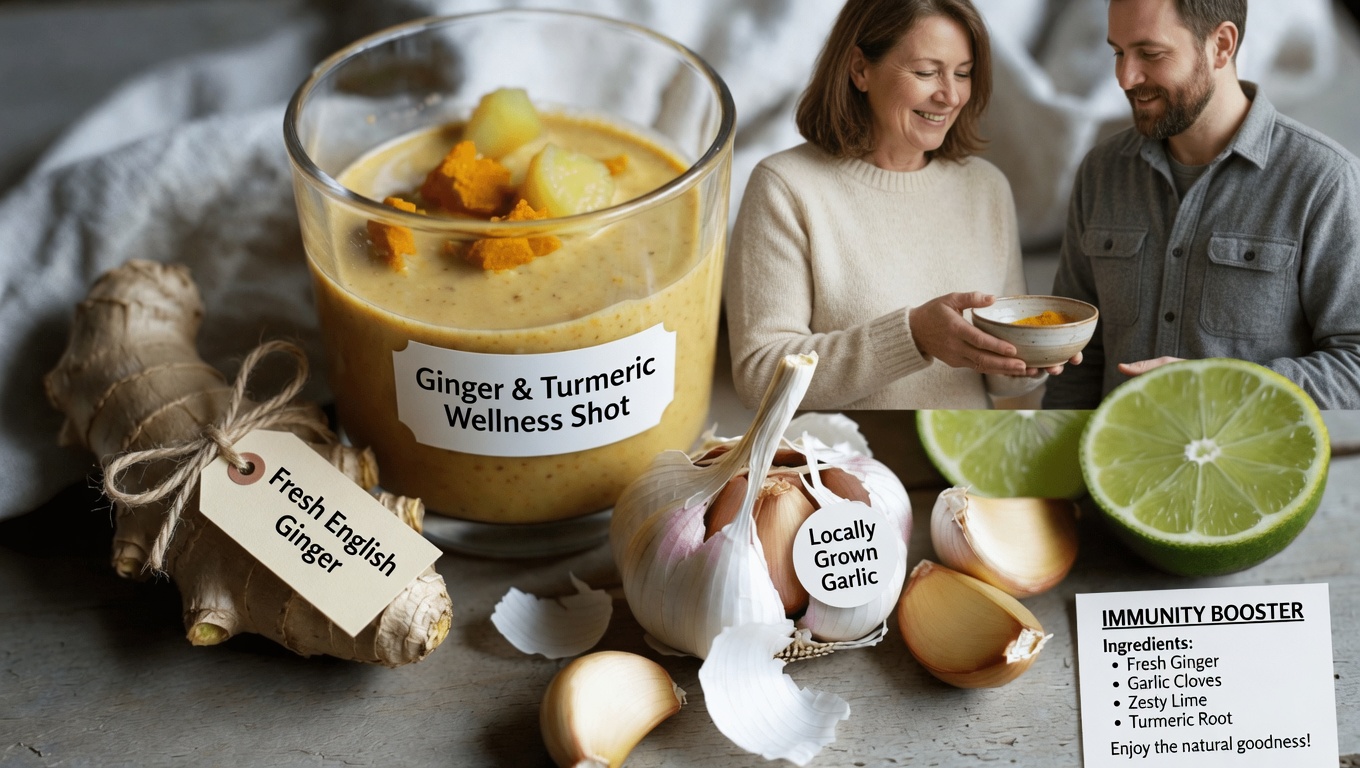 A Simple Morning Ritual: Exploring the Potential Benefits of a Ginger, Turmeric, Garlic, and Lime Blend