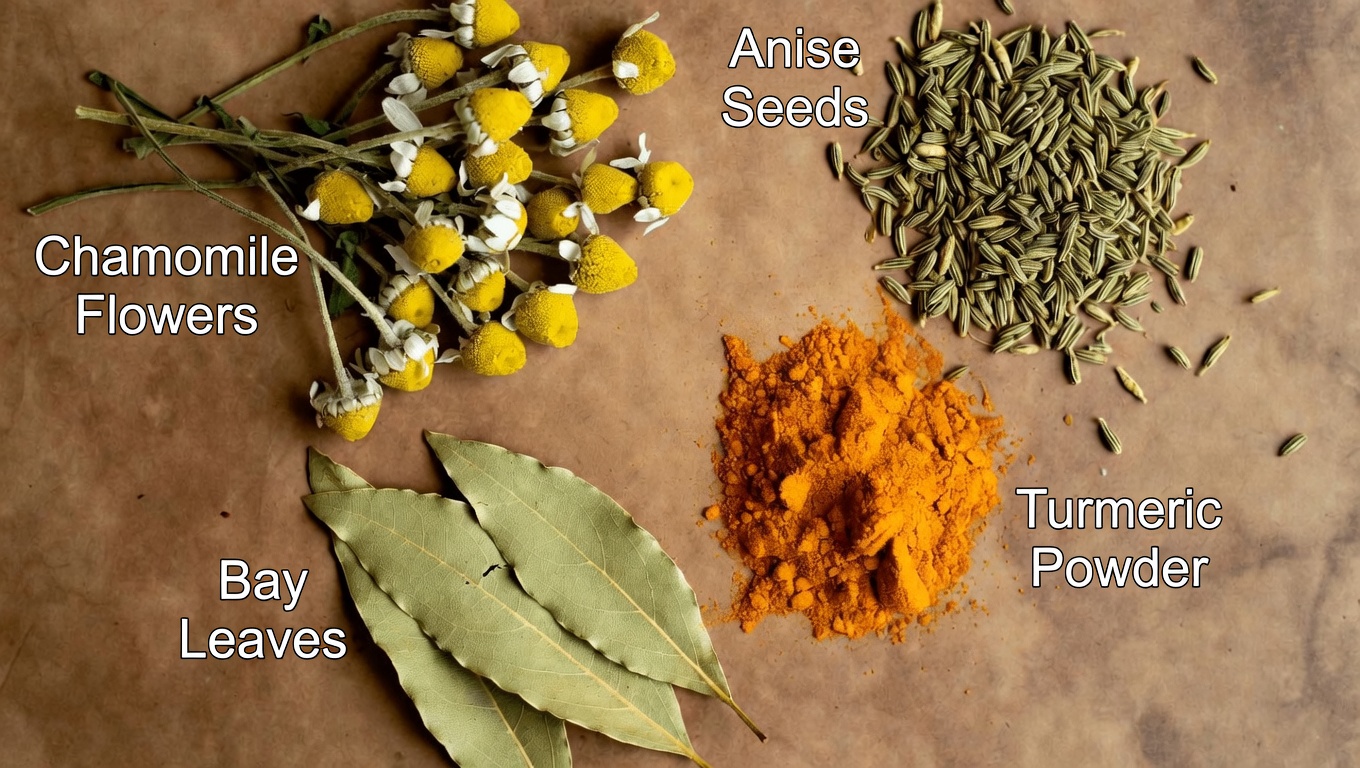 Exploring the Potential Benefits of a Chamomile, Turmeric, Fennel, and Bay Leaf Herbal Tea Blend