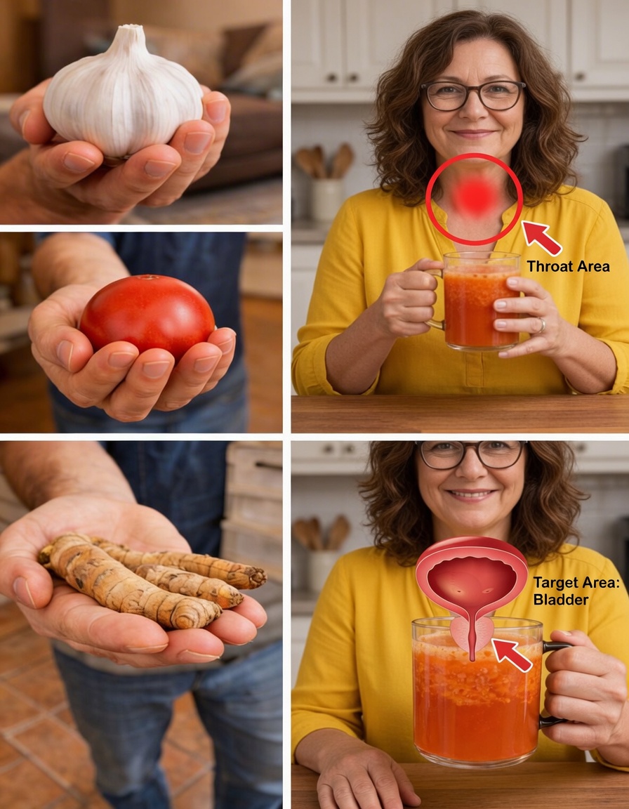 Natural Drink to Support Prostate Health After 40: Exploring the Garlic, Tomato, and Turmeric Blend