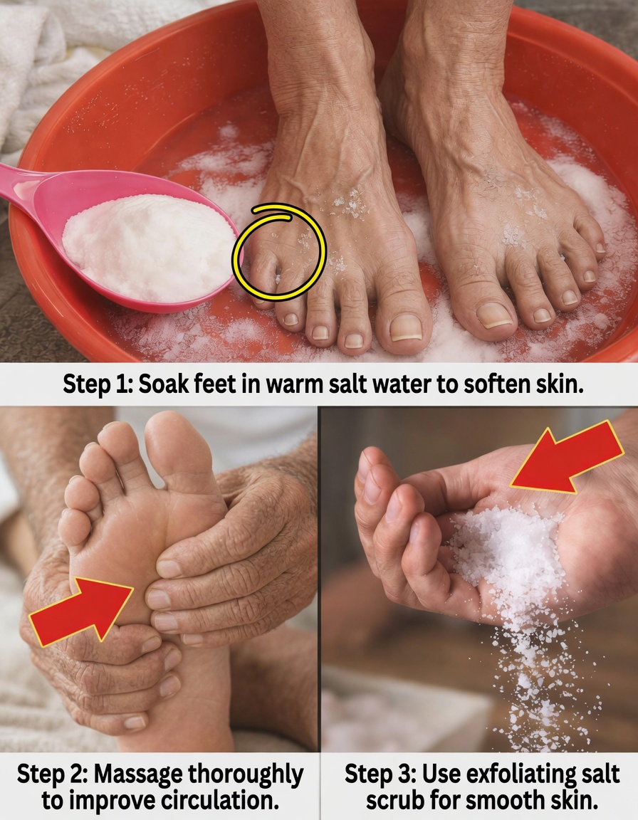 Discover a Simple Evening Foot Soak with Salt, Chamomile, and Apple Cider Vinegar for Foot Comfort