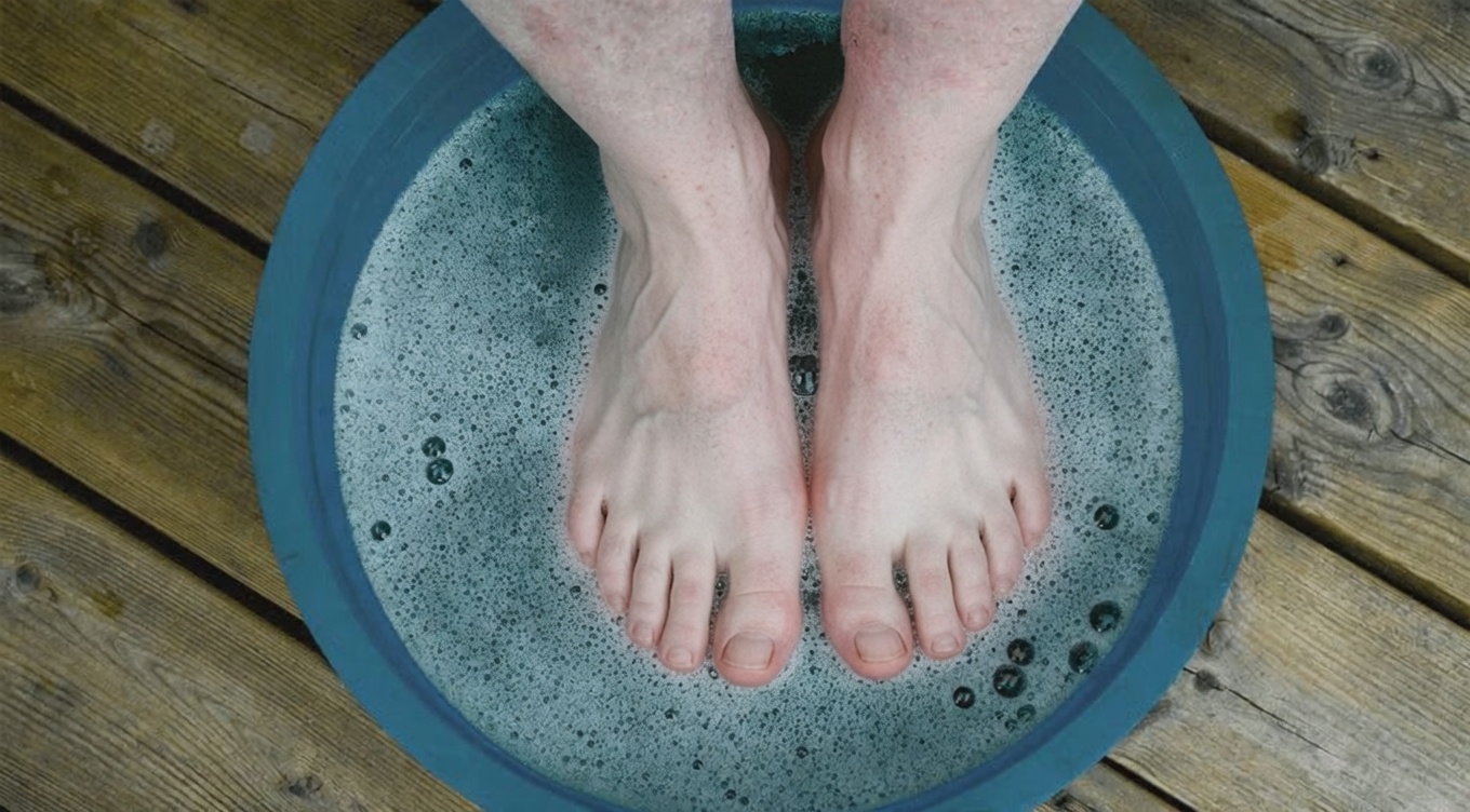Discover a Simple Evening Foot Soak with Salt, Chamomile, and Apple Cider Vinegar for Foot Comfort