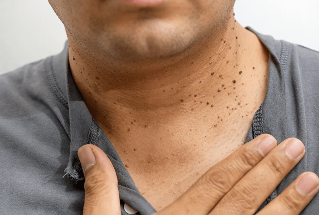 What Are Those Dark, Waxy Bumps on Grandpa’s Neck – And Why Do They Itch?