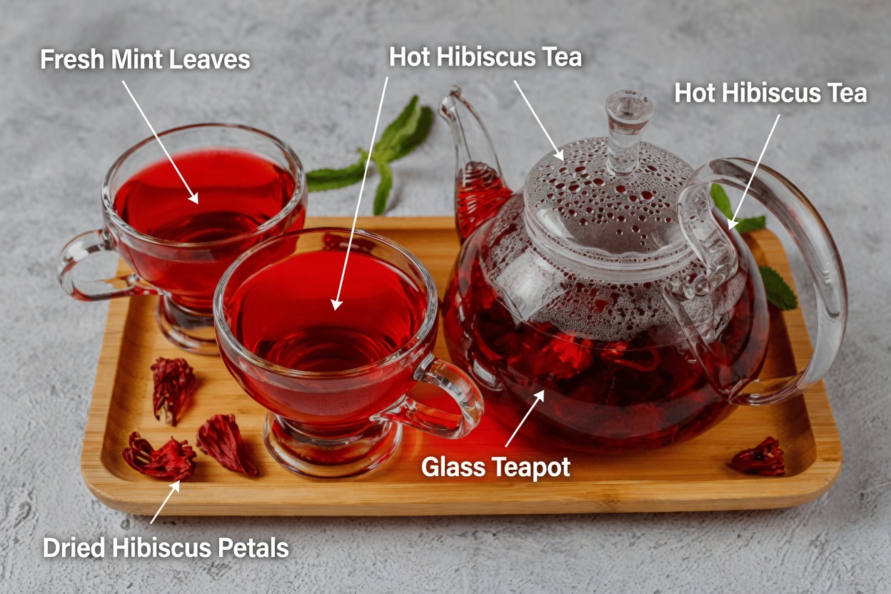 Hibiscus and Avocado Seed Infusion: A Simple Homemade Herbal Drink to Explore