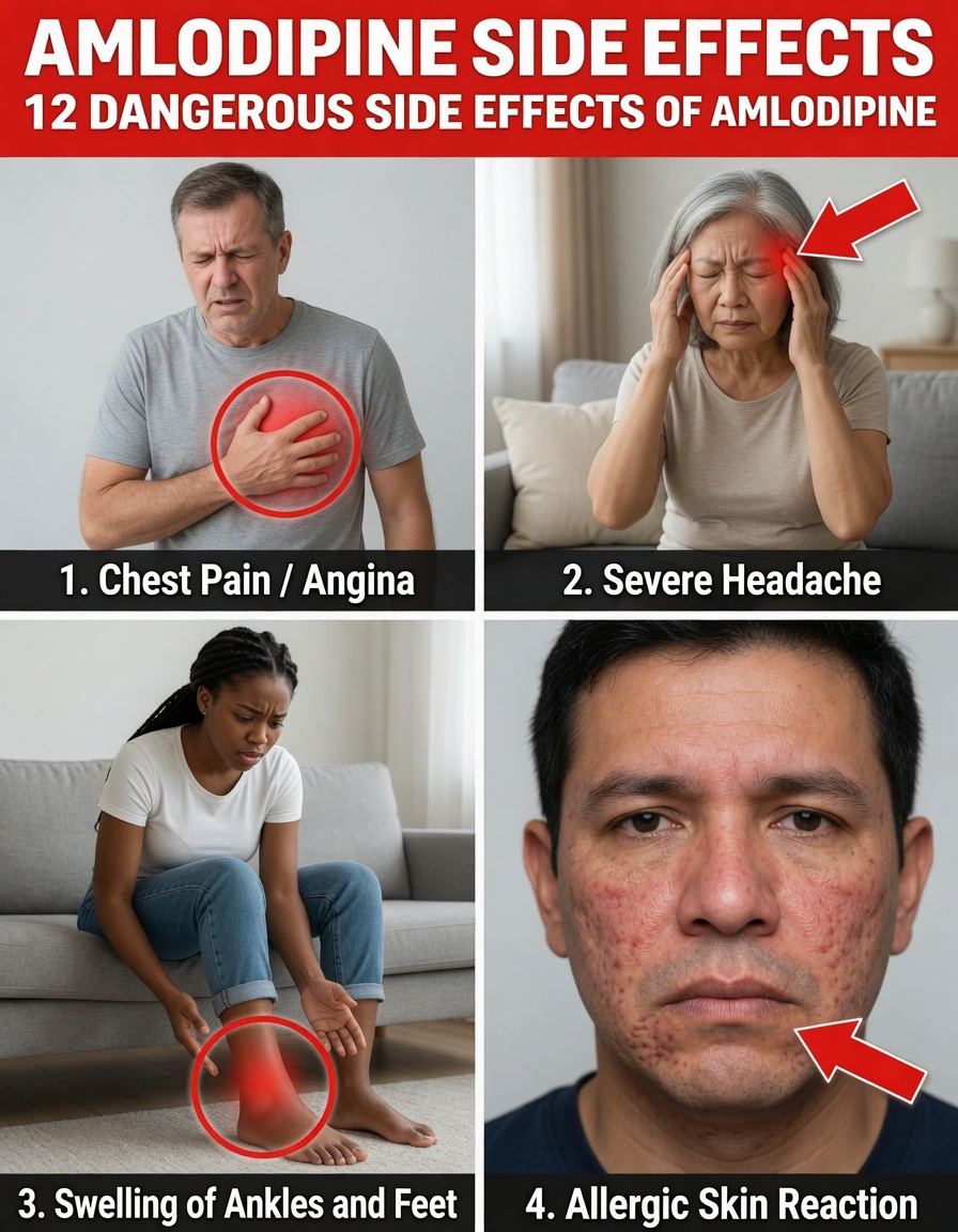 12 Amlodipine Side Effects You Should Know and When to Seek Medical Advice