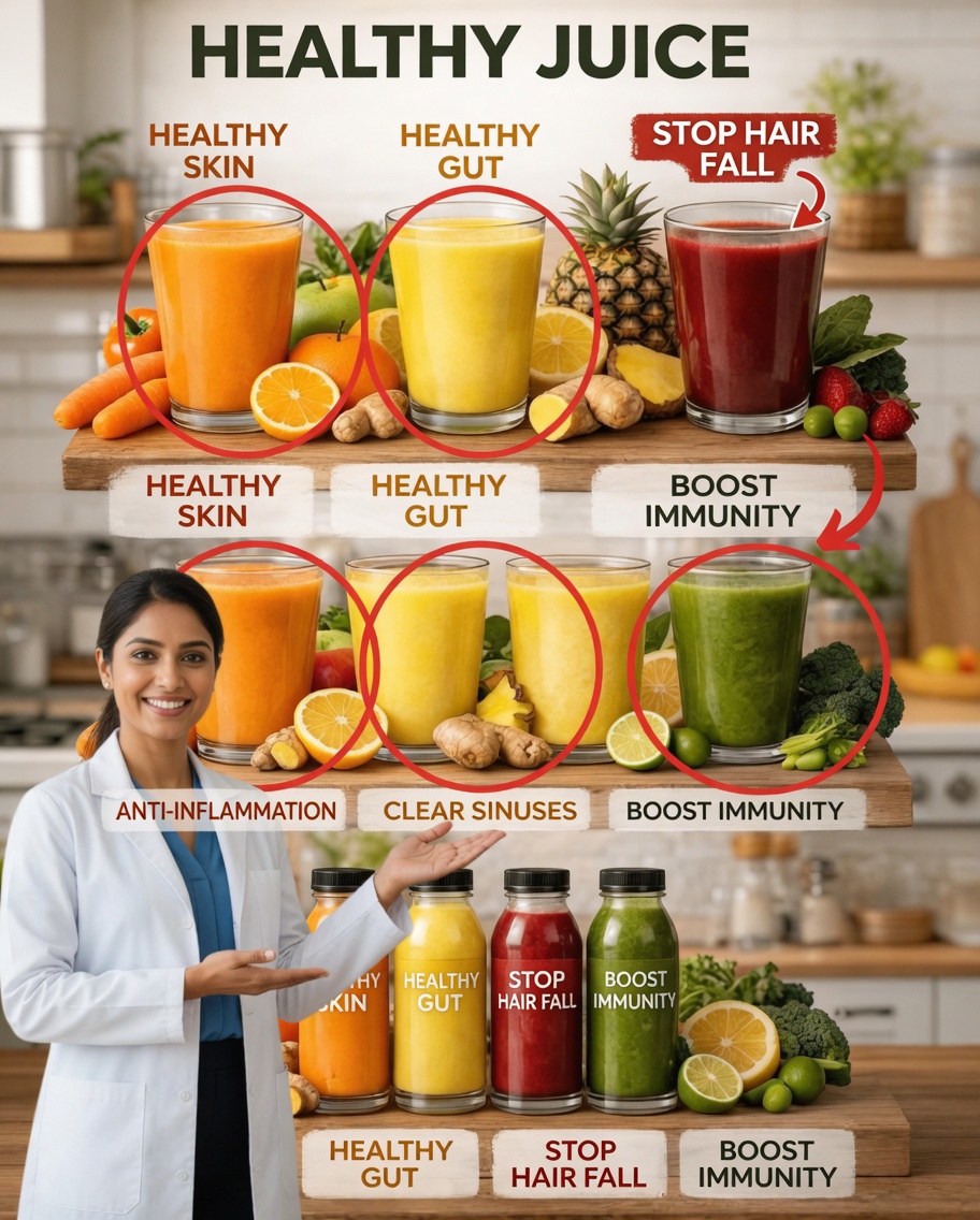 6 Healthy Juice Recipes for Glowing Skin, Gut Health, and Stronger Daily Immune Support
