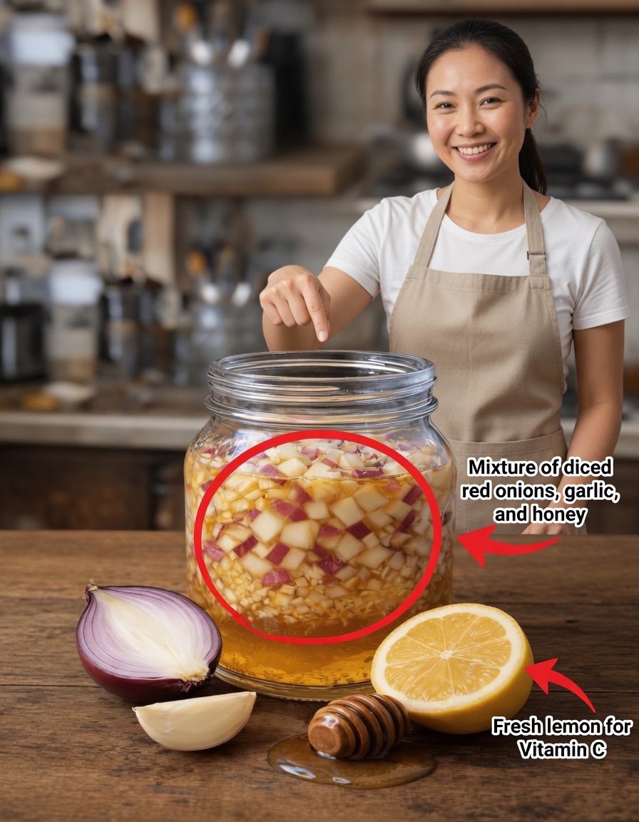 Simple Daily Ginger, Onion, Garlic, Lemon, and Honey Habit for Natural Wellness Support and Immune Balance Routine
