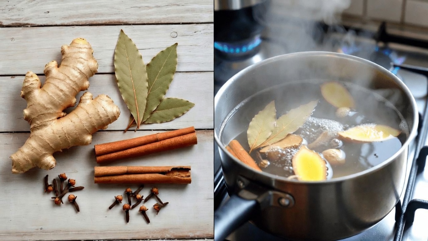 Discover the Soothing Benefits of Ginger, Bay Leaf, Cinnamon, and Clove Tea