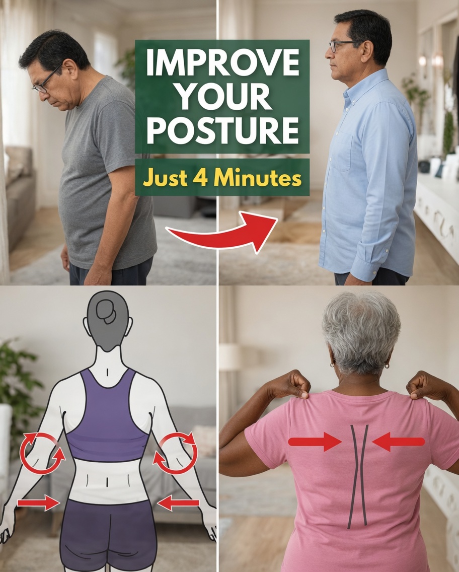 How to Improve Forward Head Posture After 60: A Gentle 4-Minute Daily Routine Inspired by Japanese Wellness Practices