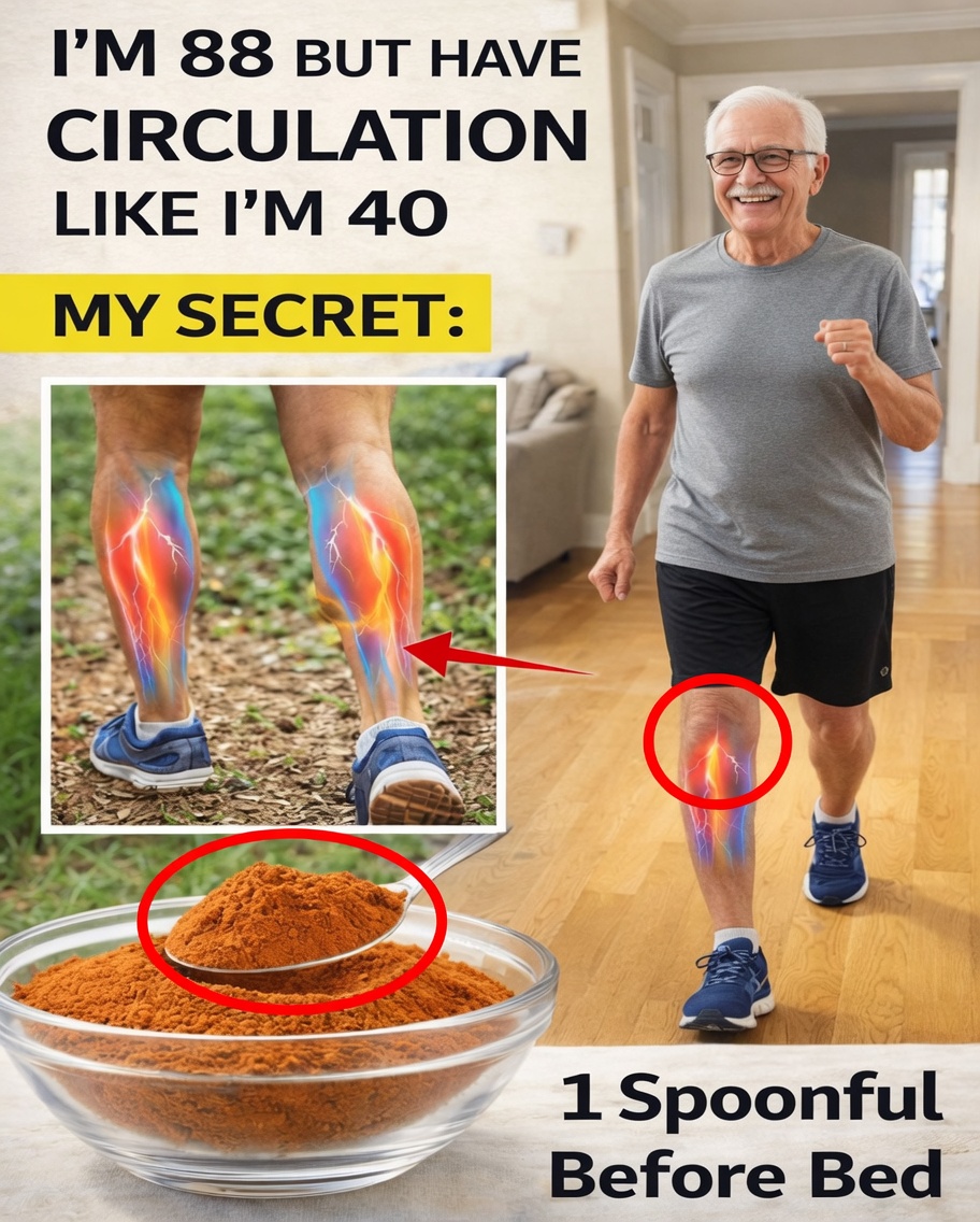 Seniors, eat this before bed to increase blood flow and circulation in your legs and feet within 24 hours!