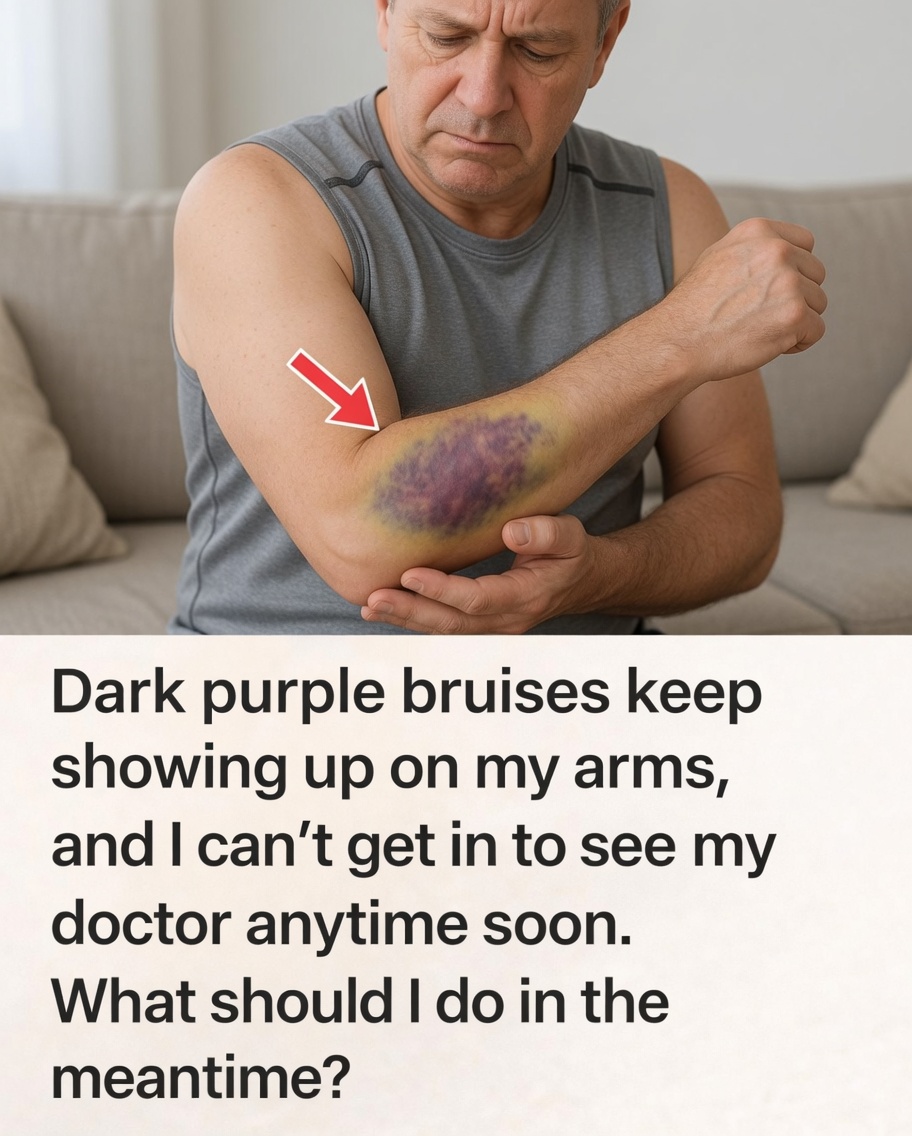Dark Purple Bruises Keep Appearing on My Arms – What Can I Do While Waiting to See a Doctor?