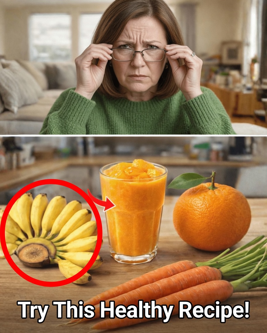 Unlock the Power of a Simple Smoothie: How Orange, Carrot, and Banana Can Support Your Vision Naturally