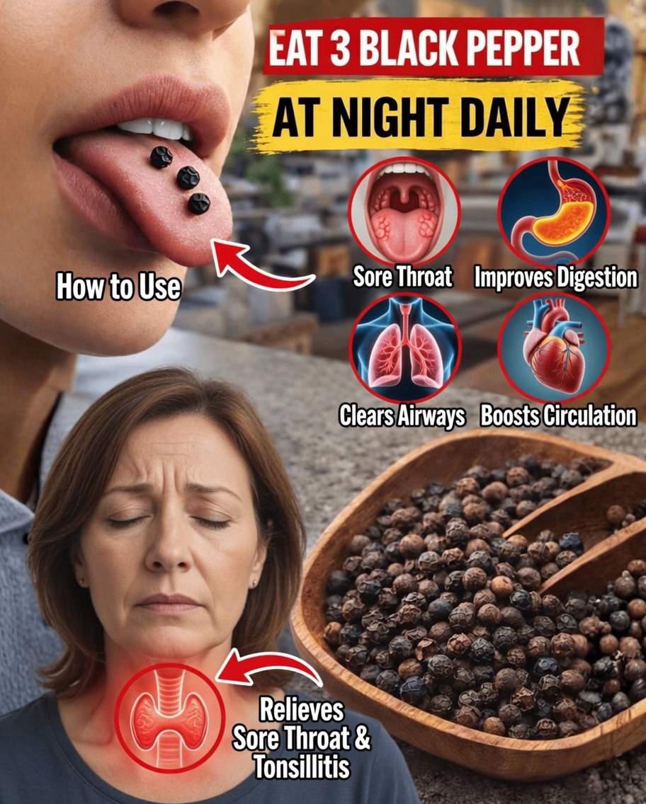 9 Surprising Ways Chewing Black Pepper Before Bed Might Support Your Wellness – A Simple Nighttime Habit Worth Exploring