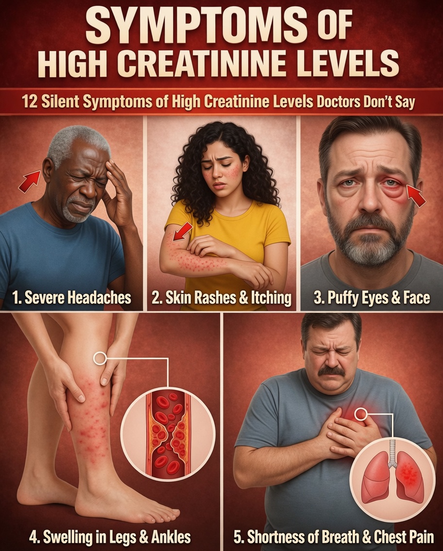 12 Subtle Signs of High Creatinine Levels That Could Point to Early Kidney Concerns