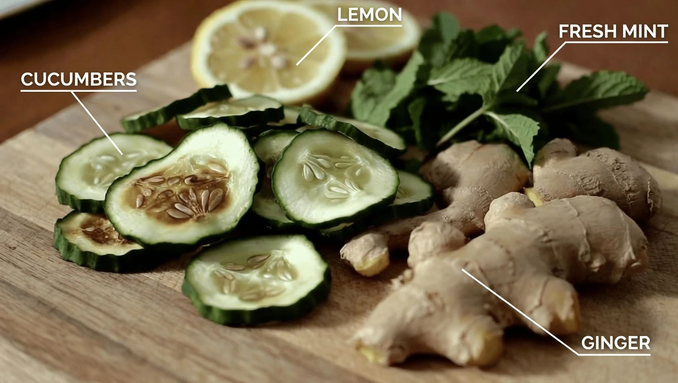 9 Powerful Reasons to Drink Cucumber Ginger Mint Lemon Water Every Single Day