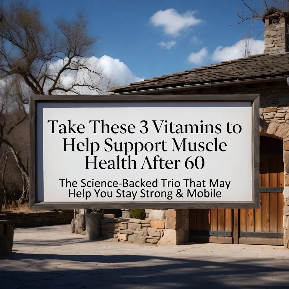 Take These 3 Vitamins to Help Support Muscle Health After 60 – The Science-Backed Trio That May Help You Stay Strong & Mobile