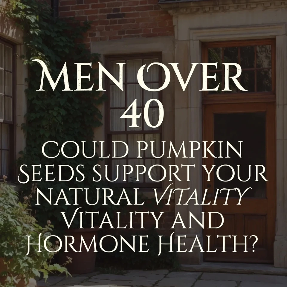 Men Over 40: Could Pumpkin Seeds Support Your Natural Vitality and Hormone Health?