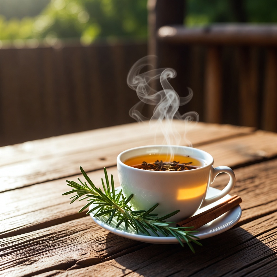 Exploring a Soothing Herbal Infusion: Chamomile, Rosemary, and Cinnamon Tea for Everyday Wellness