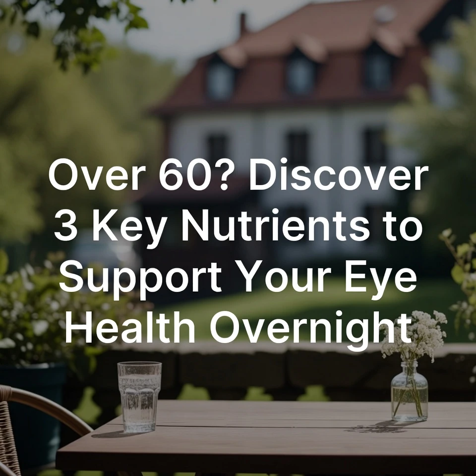 Over 60? Discover 3 Key Nutrients to Support Your Eye Health Overnight